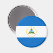 Nicaragua Flag Magnet (Voorkant / Achterkant)