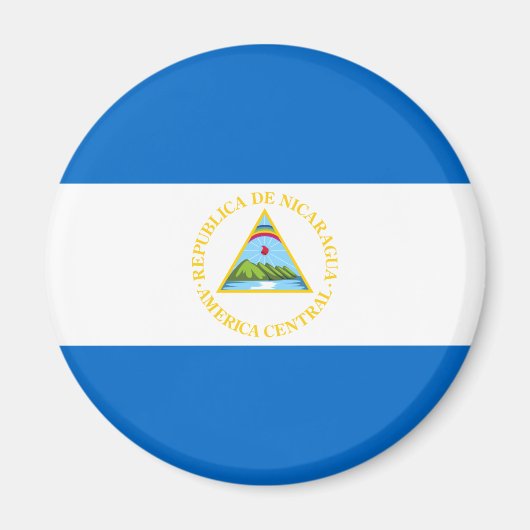 Nicaragua Flag Magnet (Voorkant)