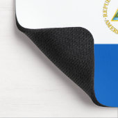 Nicaragua Flag Mousepad Muismat (Hoek)