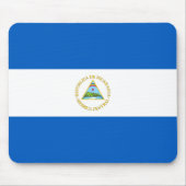 Nicaragua Flag Mousepad Muismat (Voorkant)