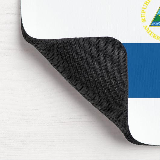 Nicaragua Flag Mousepad Muismat (Hoek)