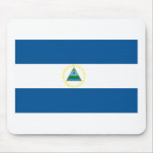 Nicaragua Flag Mousepad Muismat (Voorkant)