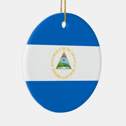 Nicaragua Flag Ornament (Rechts)