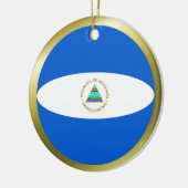 Nicaragua Flag Ornament (Links)