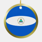 Nicaragua Flag Ornament (Achterkant)