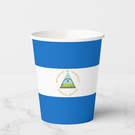 Nicaragua Flag Papieren Bekers (Links)