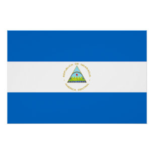 Nicaragua Flag Perfect Poster