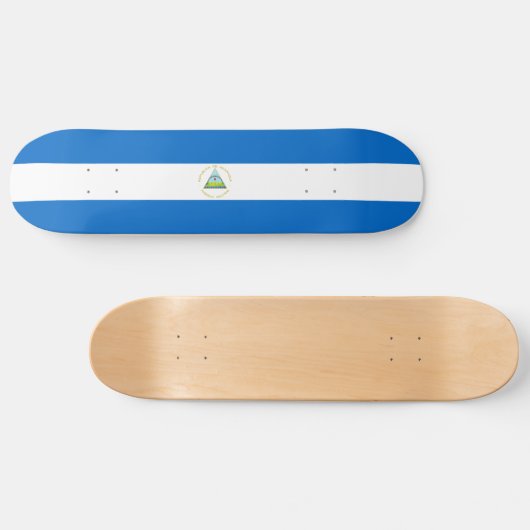 Nicaragua Flag Persoonlijk Skateboard (Horizontaal)