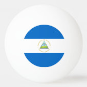 Nicaragua Flag Pingpongbal (Achterkant)