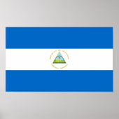 Nicaragua Flag Poster (Voorkant)