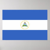 Nicaragua Flag Poster (Voorkant)