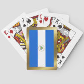 Nicaragua Flag Pplaykaarten Speelkaarten (Achterkant)
