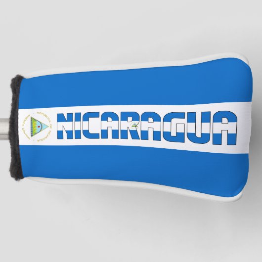 Nicaragua Flag Prachtige Patriotic Golfheadcover (Voorkant)