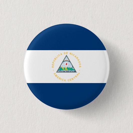 Nicaragua Flag Ronde Button 3,2 Cm (Voorkant)