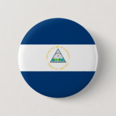 Nicaragua Flag Ronde Button 5,7 Cm (Voorkant)