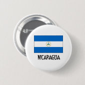 Nicaragua Flag Ronde Button 5,7 Cm (Voorkant /achterkant)