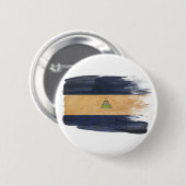 Nicaragua Flag Ronde Button 5,7 Cm (Voorkant /achterkant)