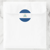 Nicaragua Flag Ronde Sticker (Tas)