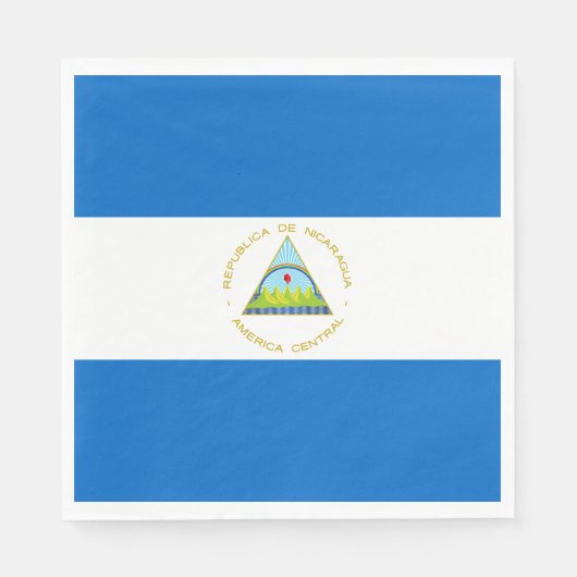Nicaragua Flag Servet (Voorkant)