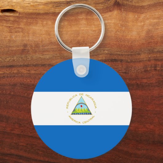 Nicaragua Flag Sleutelhanger (Achterkant)