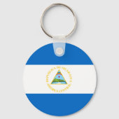 Nicaragua Flag Sleutelhanger (Voorkant)