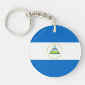 Nicaragua Flag Sleutelhanger (Voorkant)