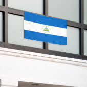 Nicaragua Flag Spandoek (Buitenkant Gebouw)