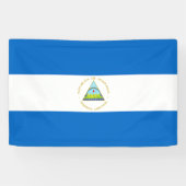 Nicaragua Flag Spandoek (Horizontaal)