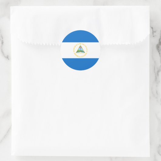 Nicaragua Flag Sticker (Tas)