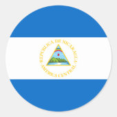 Nicaragua Flag Sticker (Voorkant)