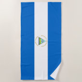 Nicaragua Flag Strandlaken (Voorkant)