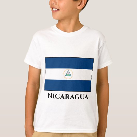 Nicaragua Flag T-shirt (Voorkant)