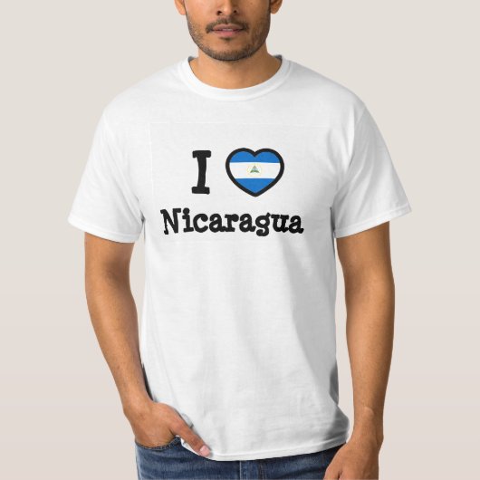 Nicaragua Flag T-shirt (Voorkant)