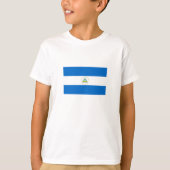 Nicaragua Flag T-shirt (Voorkant)