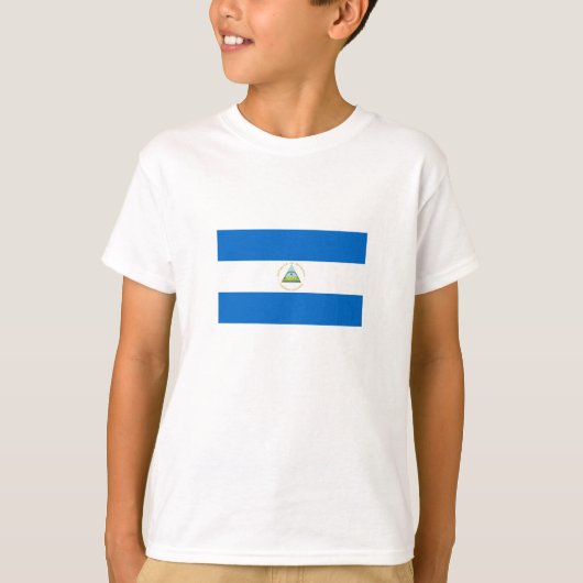 Nicaragua Flag T-shirt (Voorkant)