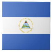 Nicaragua Flag Tegeltje (Voorkant)