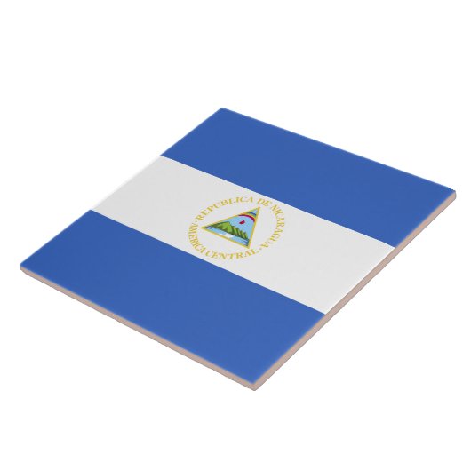 Nicaragua Flag Tegeltje (Zijkant)