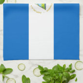Nicaragua Flag Theedoek (Gevouwen)