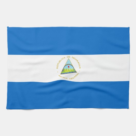 Nicaragua Flag Theedoek (Horizontaal)