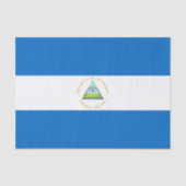 Nicaragua Flag Tissuepapier (Voorkant)