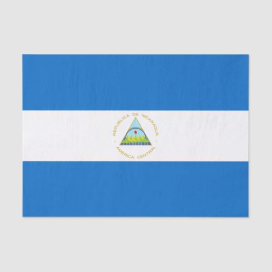 Nicaragua Flag Tissuepapier (Voorkant)