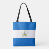 Nicaragua Flag Tote Bag (Achterkant)
