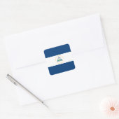 Nicaragua Flag Vierkante Sticker (Envelop)