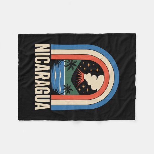 Nicaragua fleece deken (Voorkant (Horizontaal))