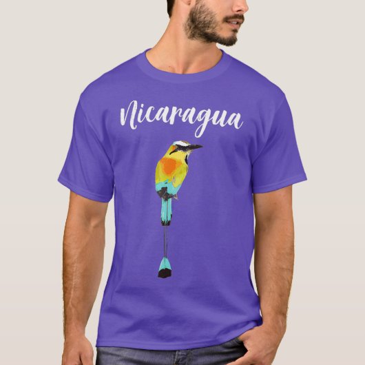 Nicaragua Guardabarranco Nicaraguan Bird Nica T-shirt (Voorkant)