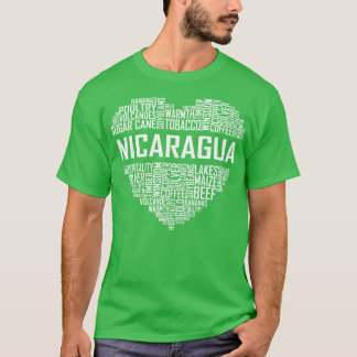 Nicaragua Heart T-shirt