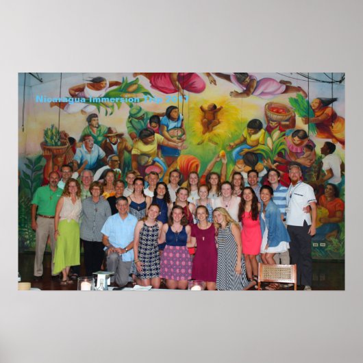 Nicaragua Immersion Trip 2017 Poster (Voorkant)