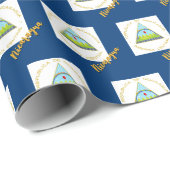 Nicaragua inpakpapier, Nicaraguaanse vlag Patriots Cadeaupapier (Rol Hoek)