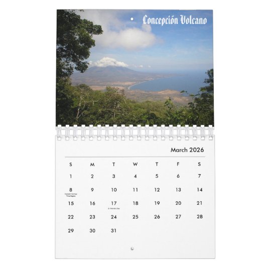 Nicaragua Kalender (Mar 2026)