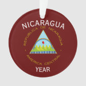Nicaragua Kerstmis Acrylversiering Ornament (voorkant)